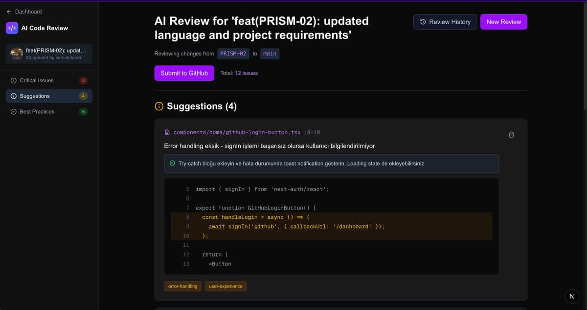 PRism AI screenshot 4